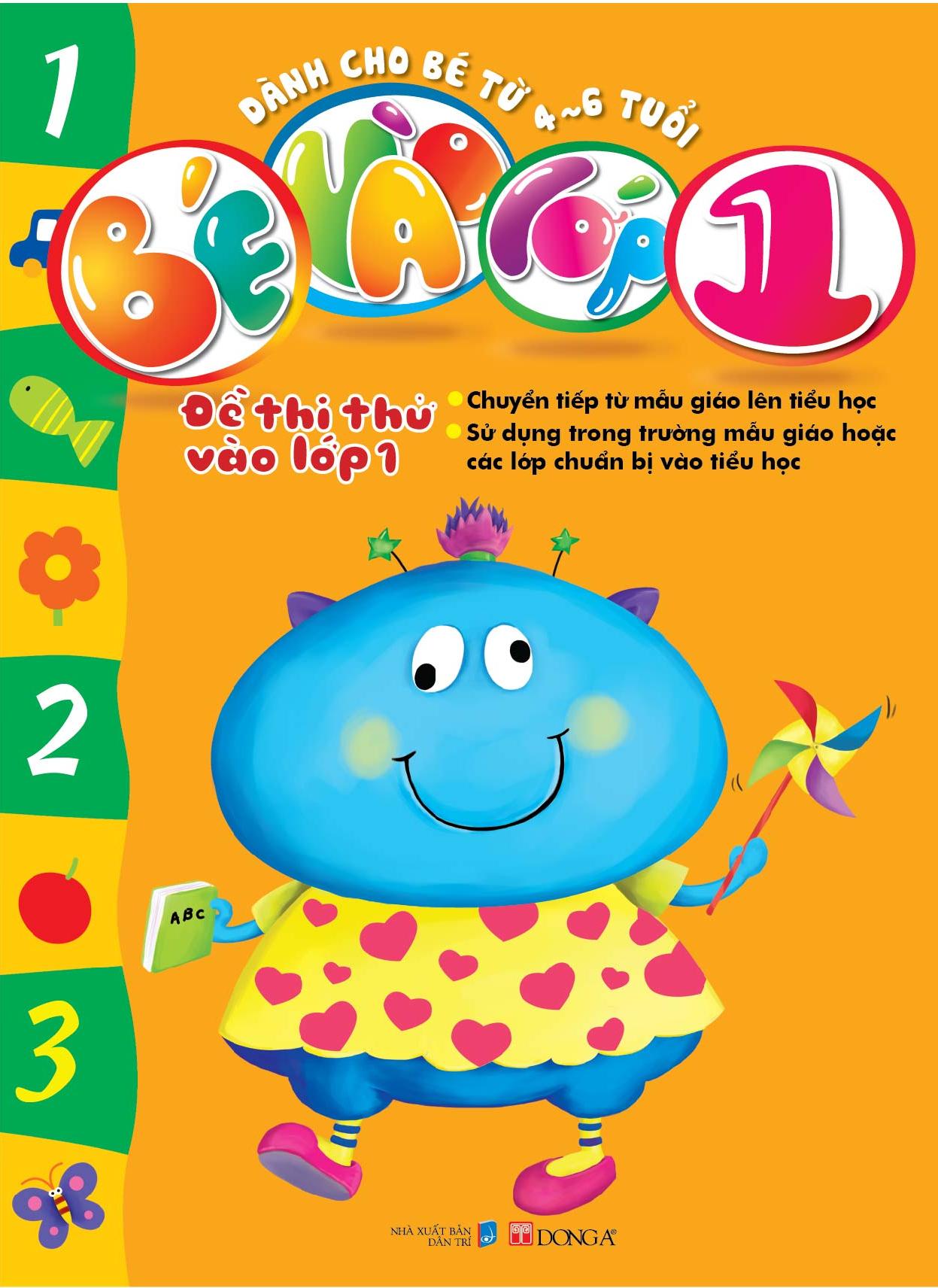 Bé vào lớp 1 - Đề thi thử vào lớp 1 (màu cam)