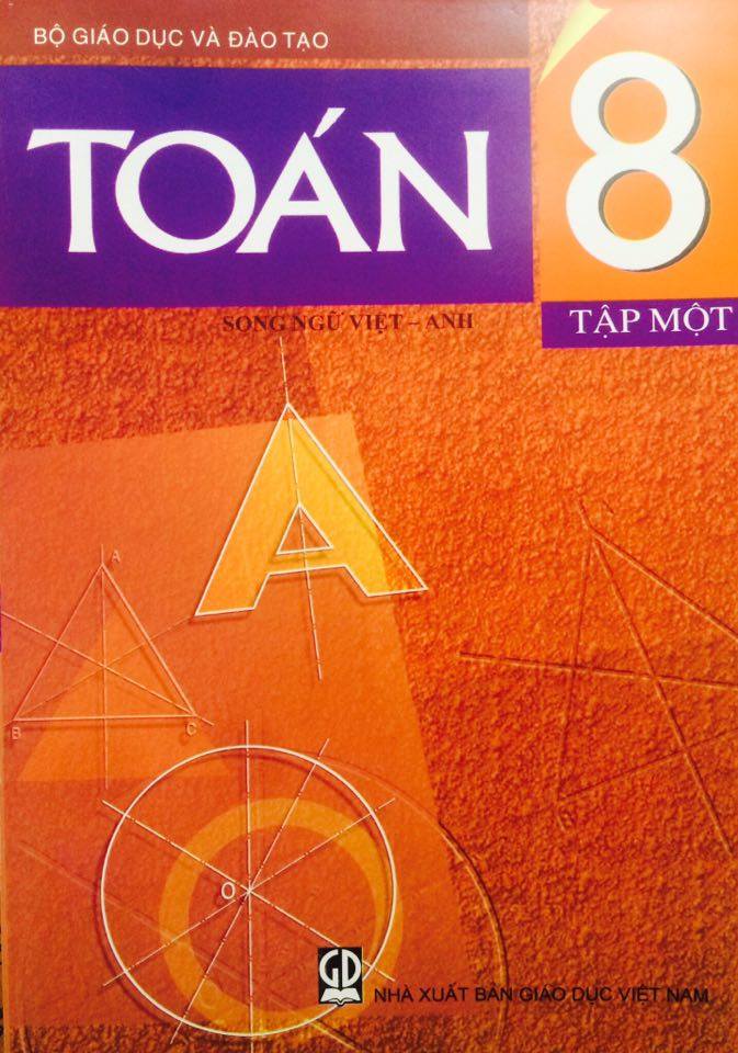 Song ngữ Toán lớp 8 tập 1
