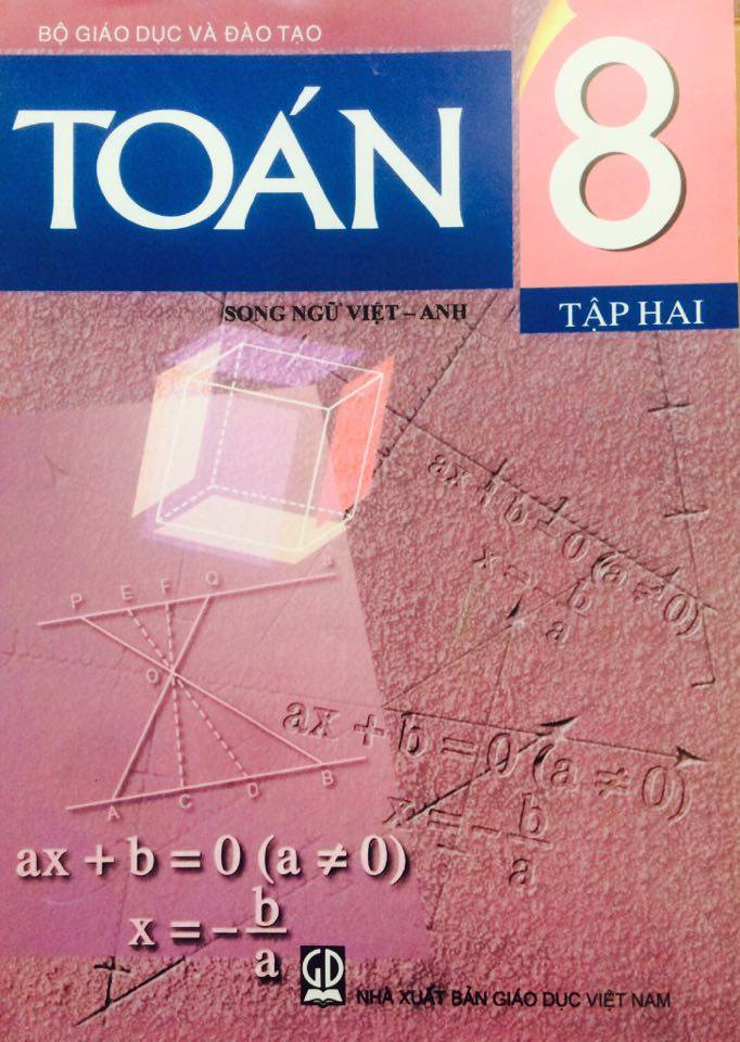 Song ngữ Toán lớp 8 tập 2