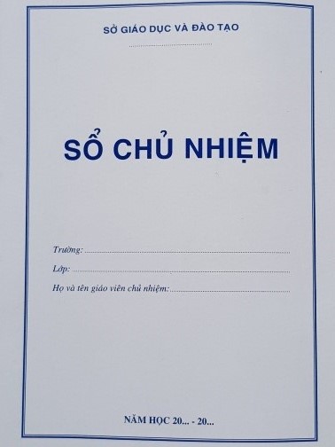 Sổ chủ nhiệm cấp 2,3