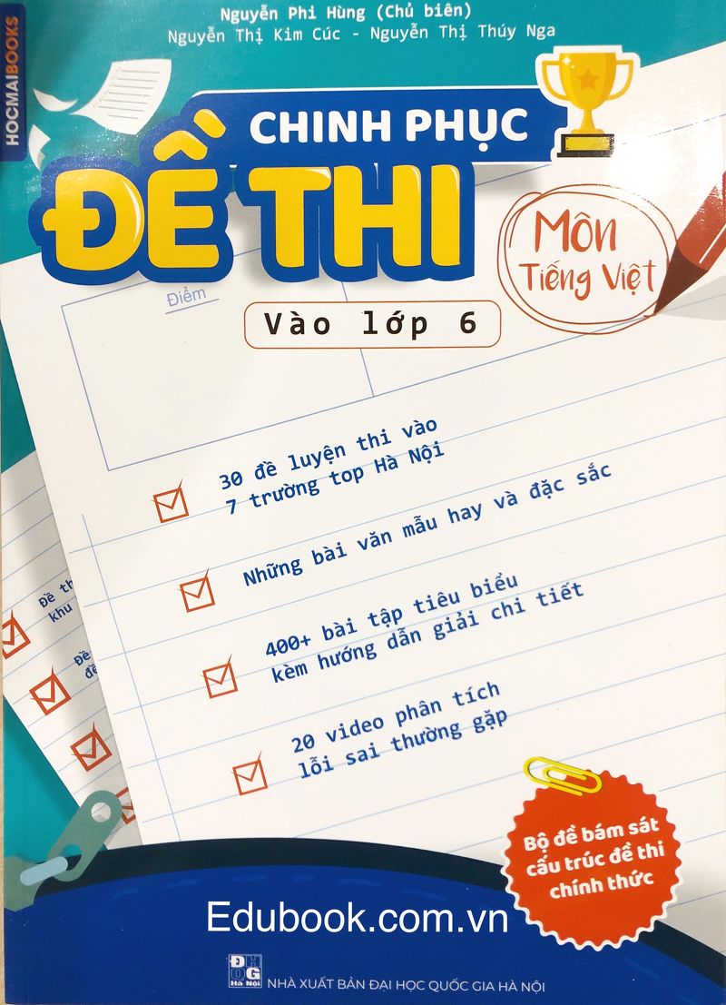 Chinh Phục Đề Thi môn Tiếng Việt vào lớp 6
