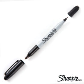 BÚT LÔNG DẦU SHARPIE TWIN TIP ĐEN 32201