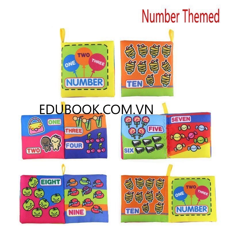 SÁCH VẢI NUMBER THEMED