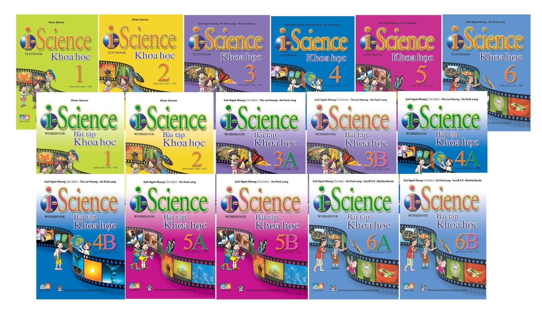 Bộ 16 cuốn sách I Science Khoa Học lớp 1-6 - HEID