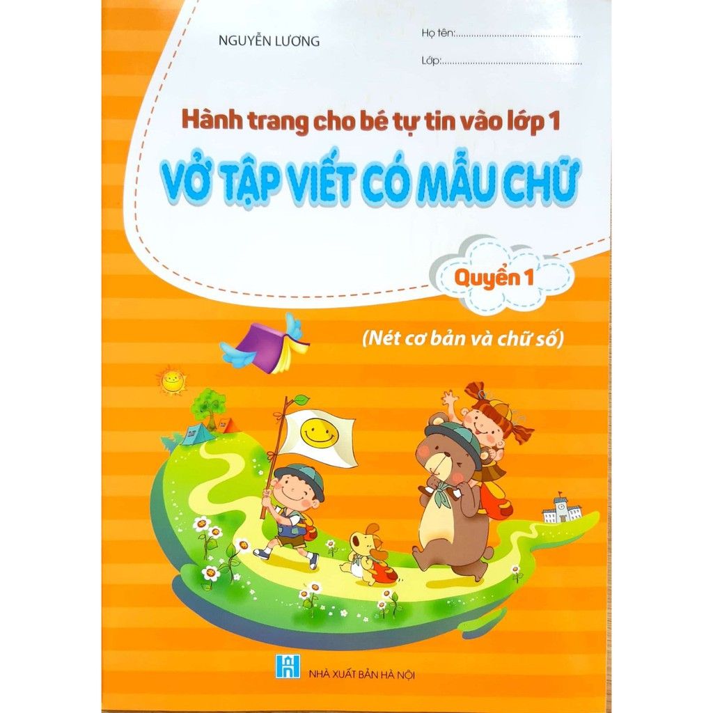 Hành trang cho bé tự tin vào lớp 1 - Vở tập viết có mẫu chữ Quyển 1 (Nét cơ bản và chữ số)