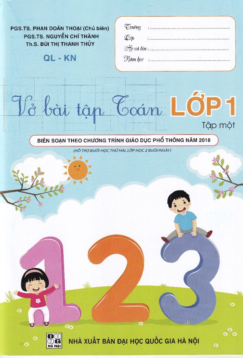 Vở bài tập Toán lớp 1 tập 1 - Kết nối Chương trình GDPT mới (Phan Doãn Thoại)