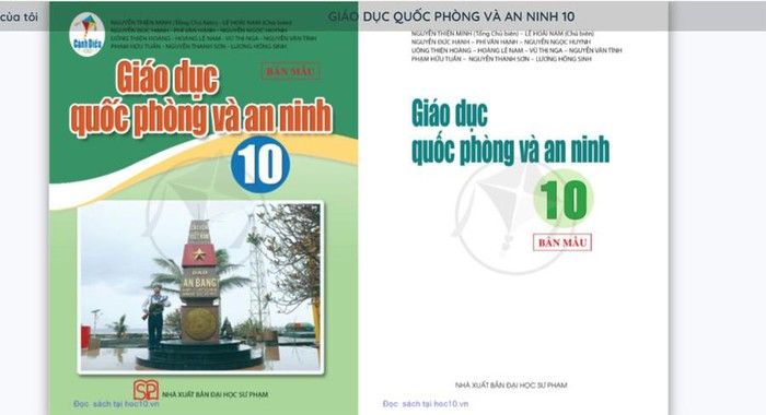 Giáo dục quốc phòng và an ninh Lớp 10 - Cánh Diều