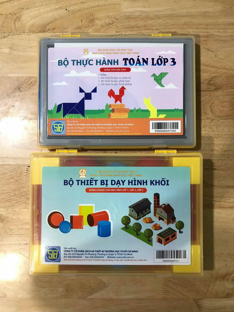 Bộ thực hành Toán Lớp 3 - bộ 2 hộp (Sử dụng trong hệ thống Vinschool)