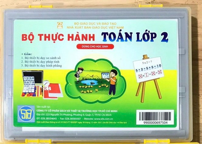 Bộ thực hành Toán Lớp 2 (Hộp 1)