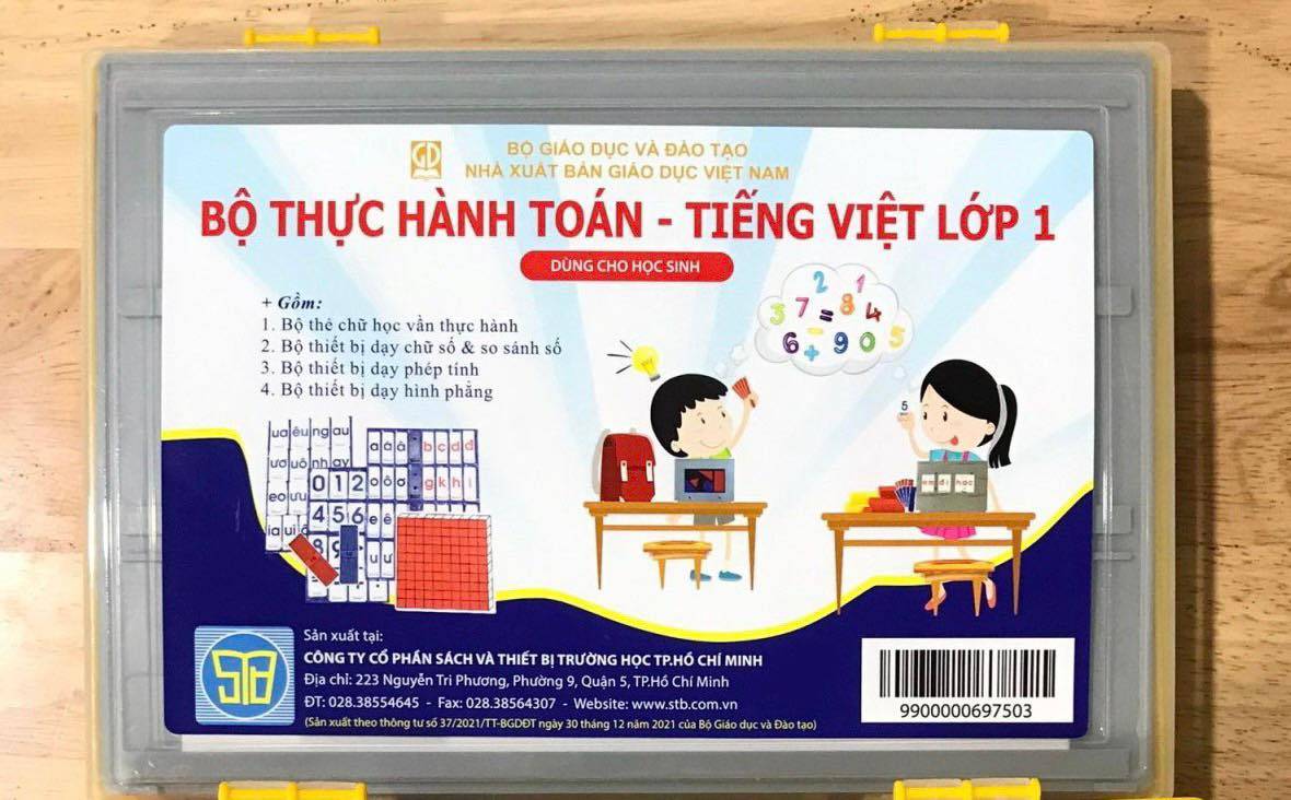 Bộ thực hành Toán - Tiếng việt Lớp 1 (Hộp 1)