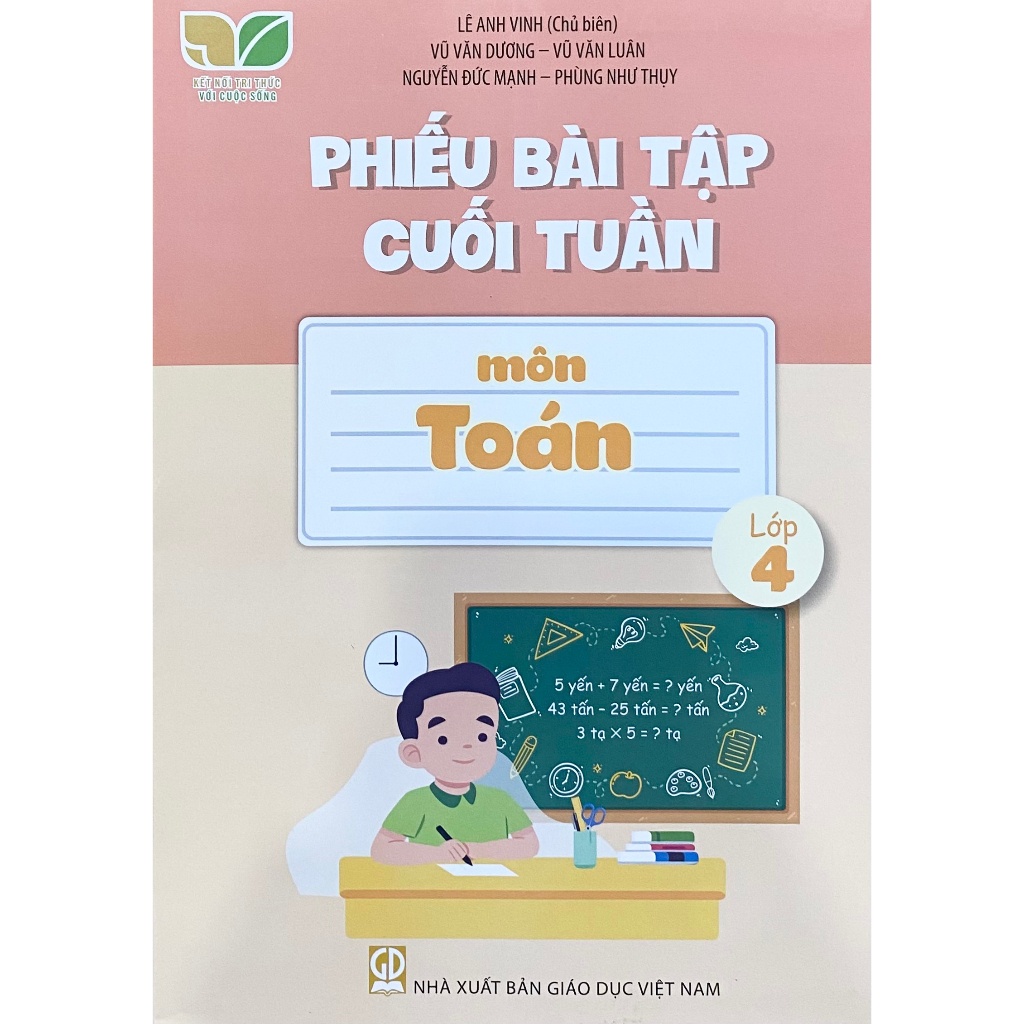 Phiếu bài tập cuối tuần môn Toán Lớp 4 - Kết nối tri thức