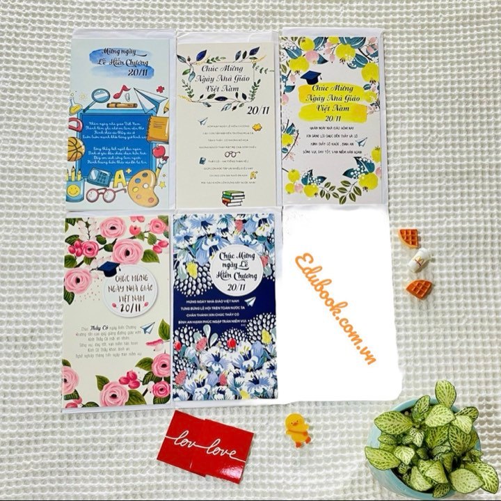 Combo 5 thiệp chúc mừng 20/11