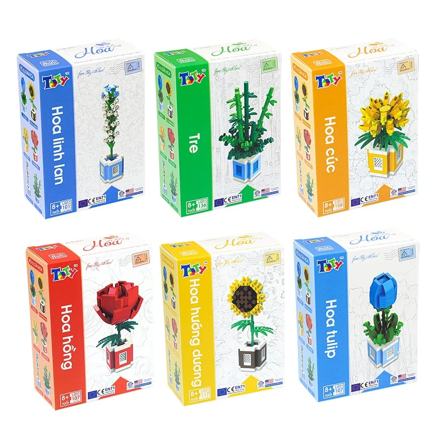 Đồ Chơi Xếp Hình Mini Hoa LQ51