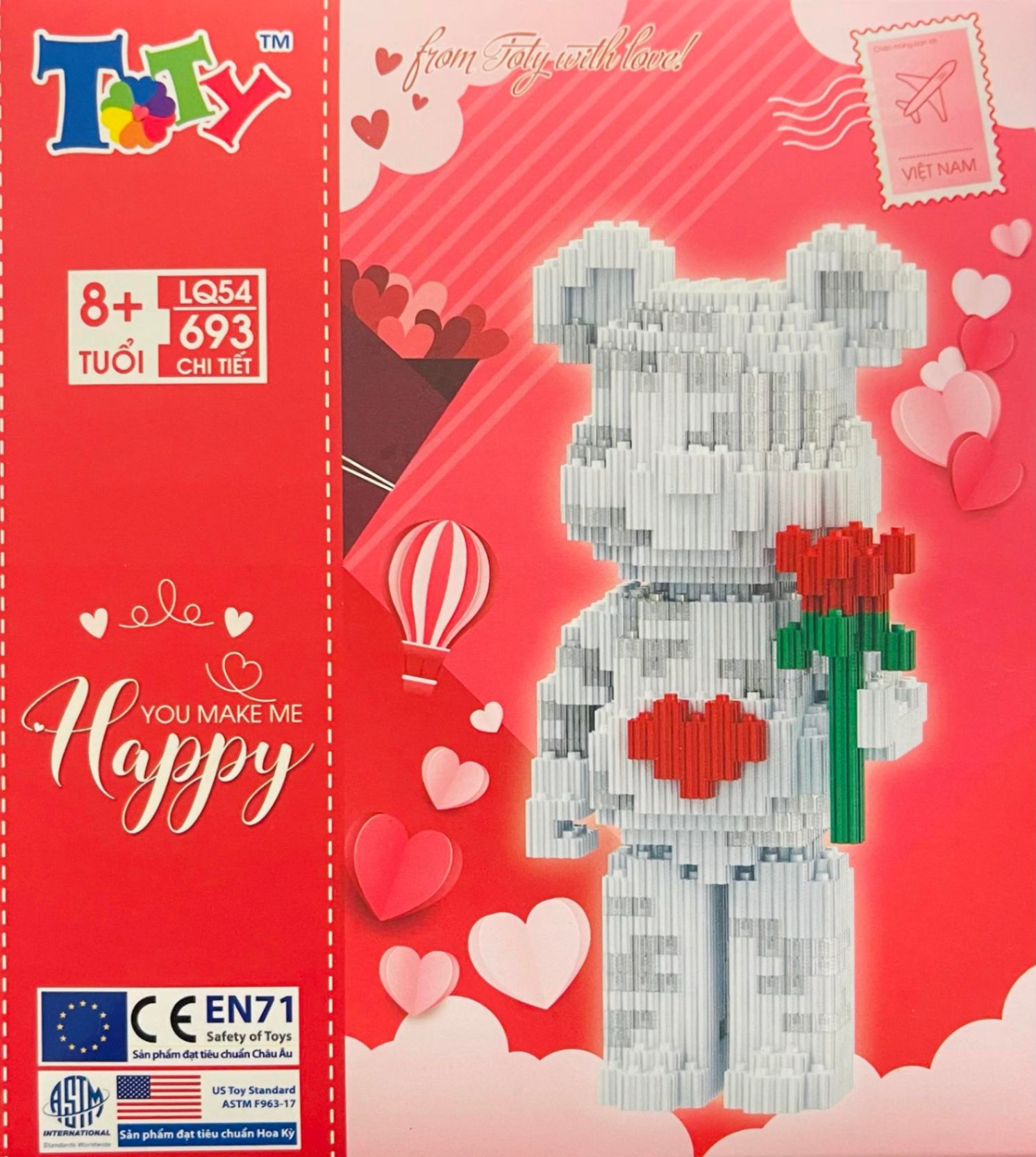 Lego BearBrick Valentine LQ54