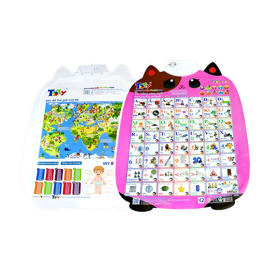 Đồ Chơi Bảng Bách Khoa Điện Tử Thông Minh Đa Năng Song Ngữ Lovely Kid LT17