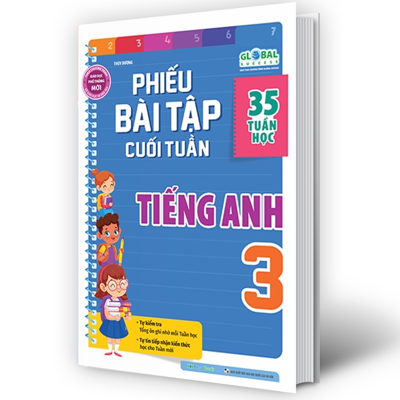 Sách Phiếu bài tập cuối tuần Tiếng anh lớp 3 (Global) - MGB