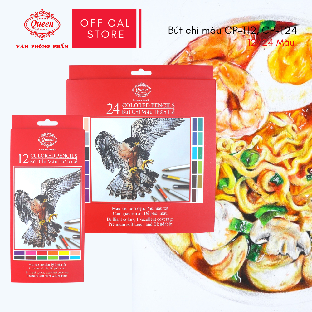 Bút chì 24 màu CP-T24