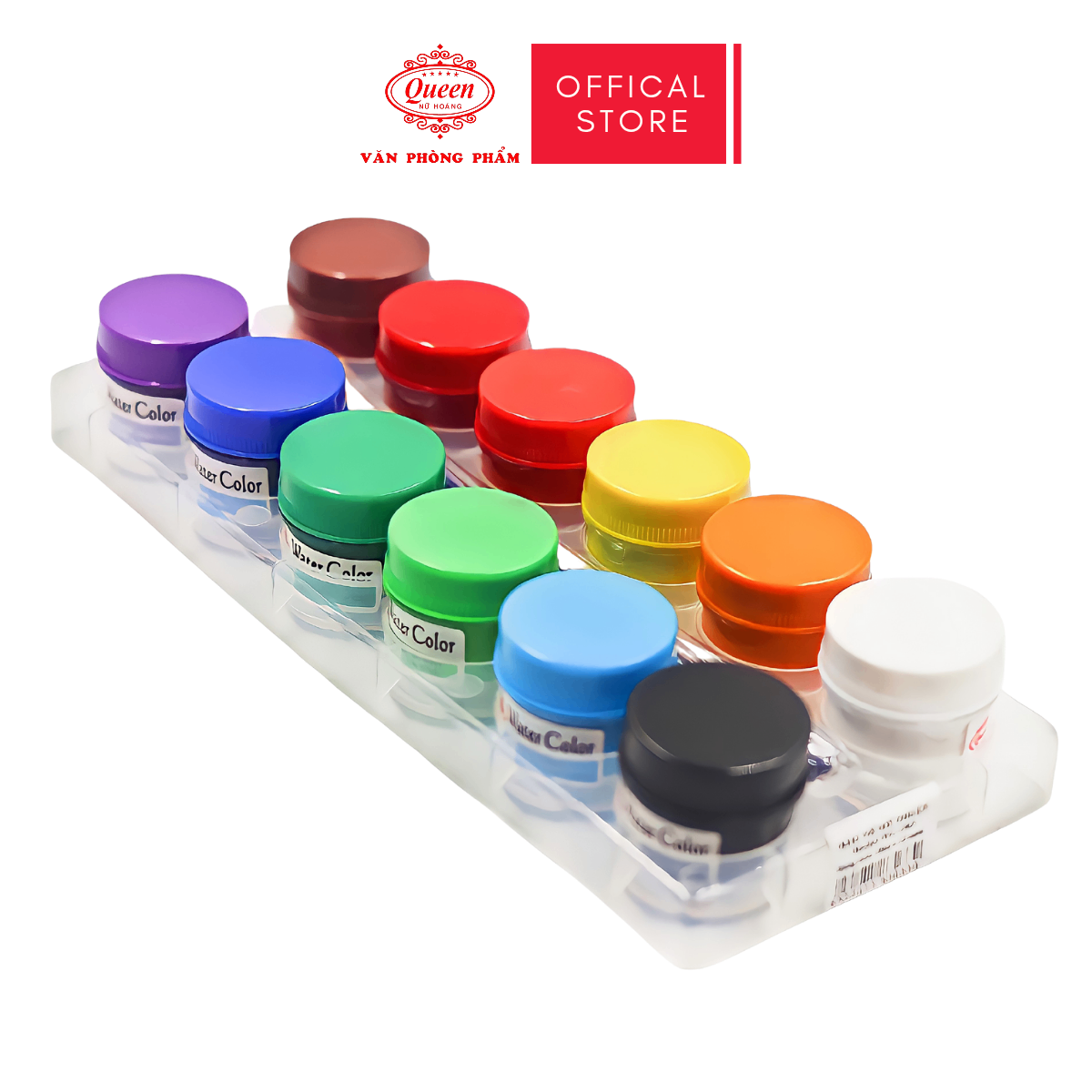 Màu nước 12 màu WC-301 (10ml) - Tặng kèm 1 bút lông