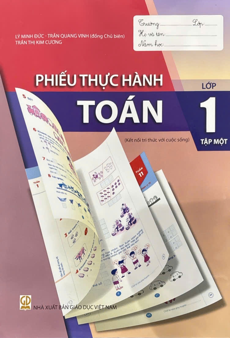 (HEID) Phiếu thực hành Toán lớp 1 tập 1