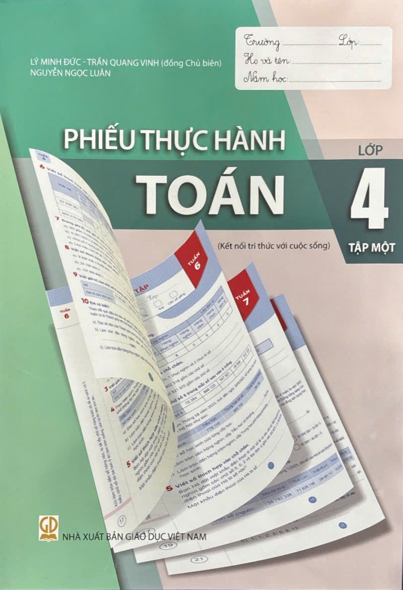 (HEID) Phiếu thực hành Toán lớp 4 tập 1