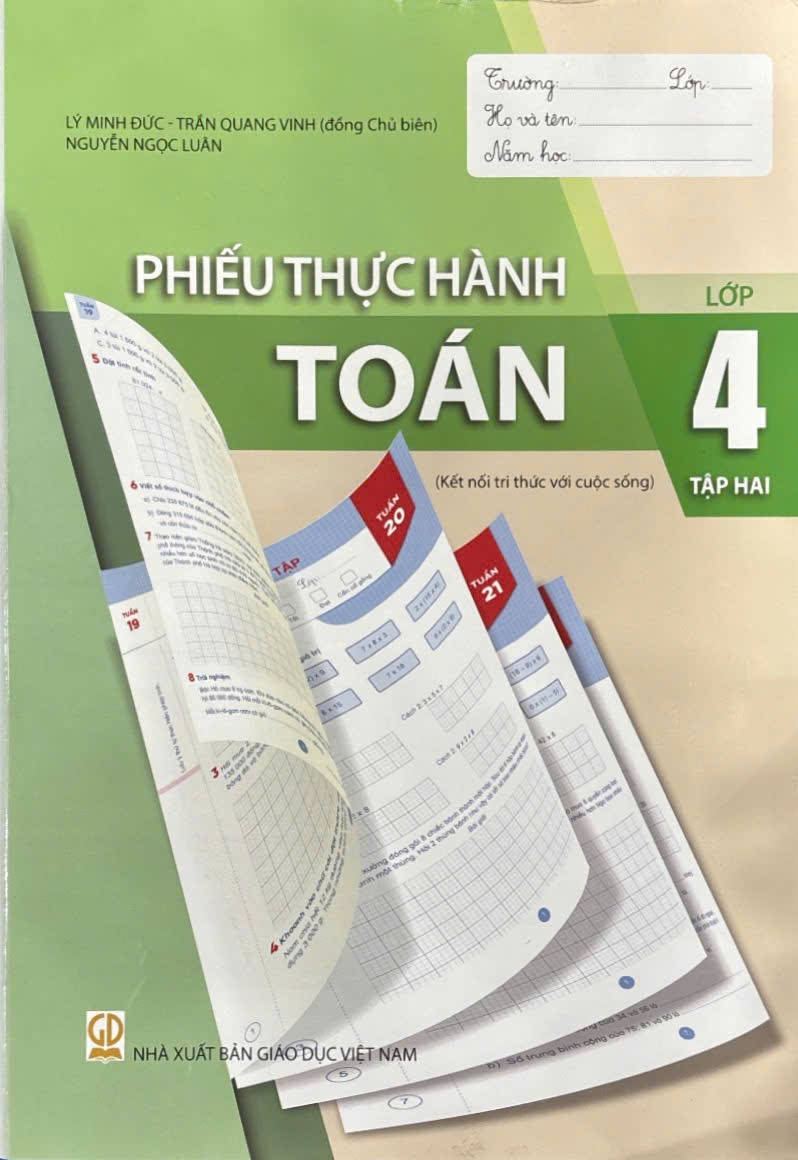 (HEID) Phiếu thực hành Toán lớp 4 tập 2