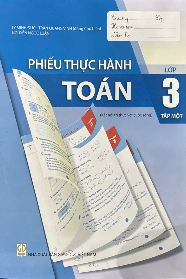 (HEID) Phiếu thực hành Toán lớp 3 tập 1
