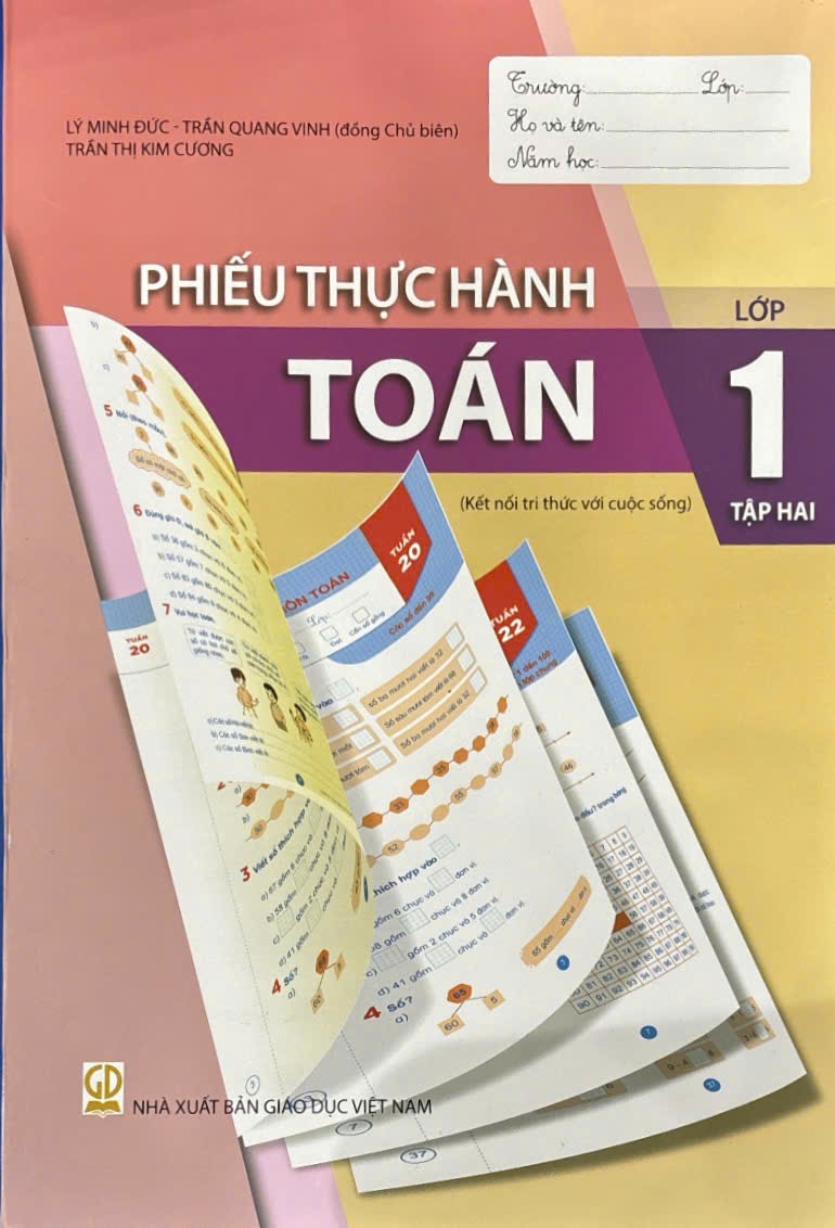 (HEID) Phiếu thực hành Toán lớp 1 tập 2
