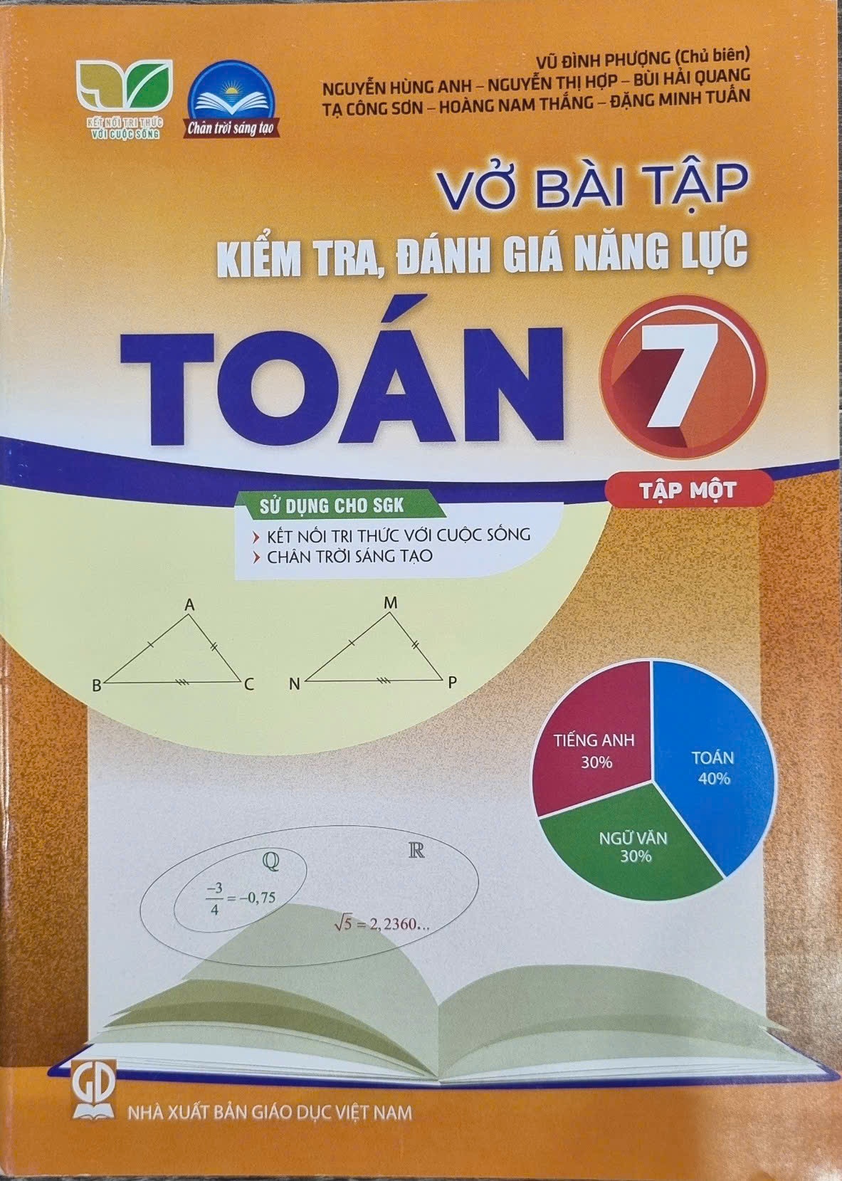 Vở bài tập kiểm tra, đánh giá năng lực Toán 7 -Tập 1 SGK Kết nối , Chân Trời