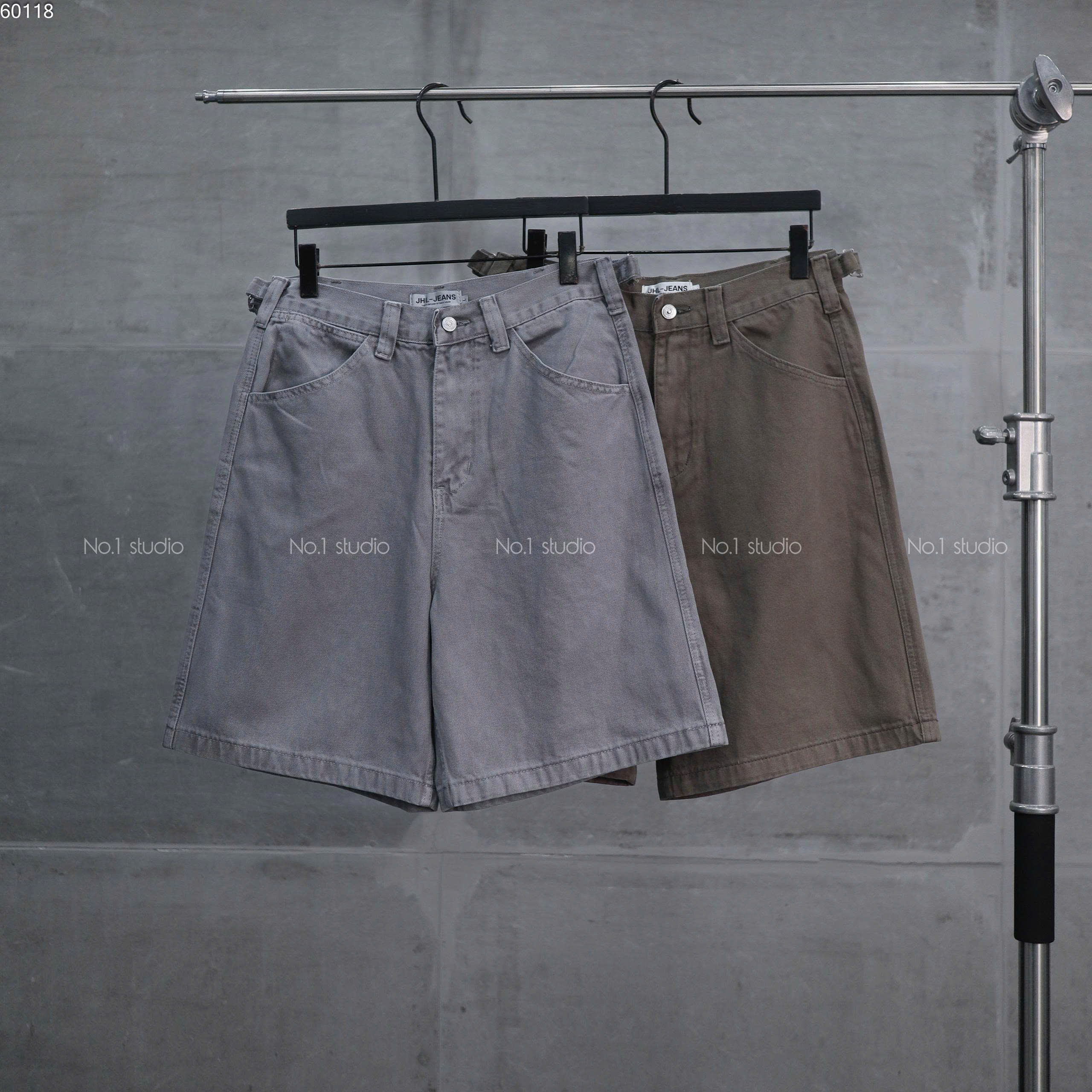 Baggy Short Kaki dây lưng J303