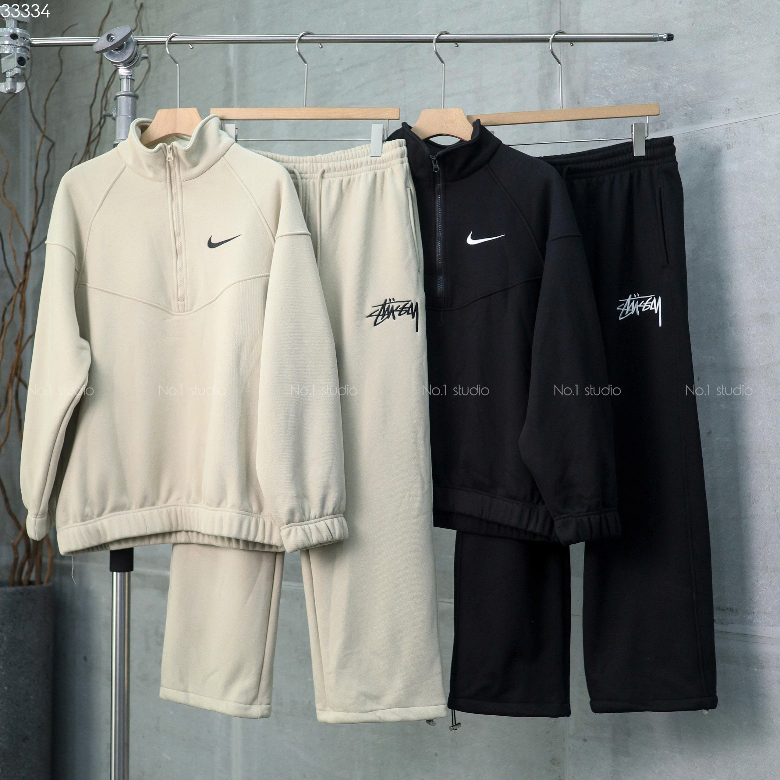 Bộ Nike/Stussy Half Zip 3257