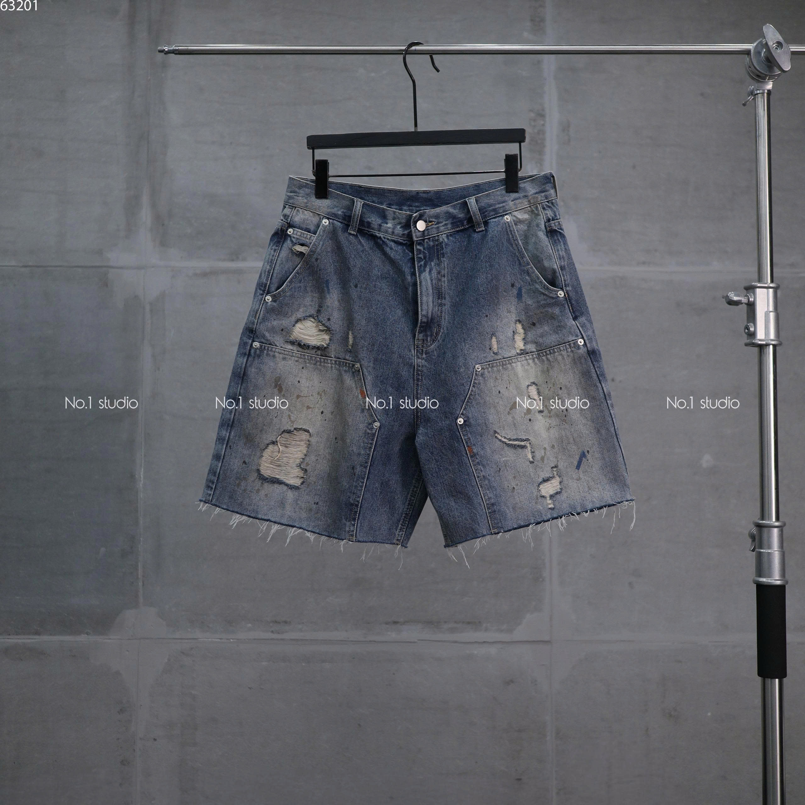Double Knee Short Jean No.1 QU26108