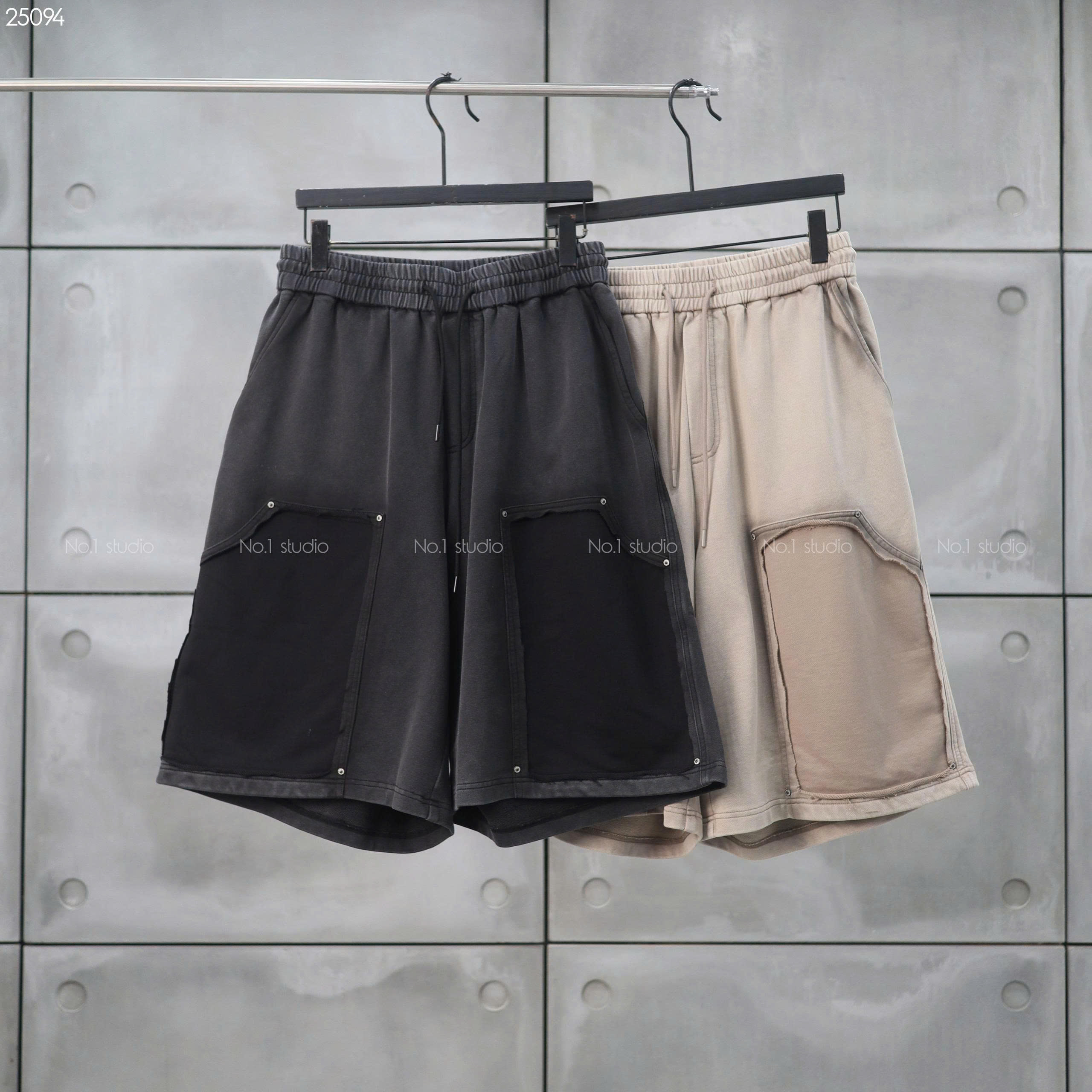 Double Knee Short nỉ No.1 GK7093
