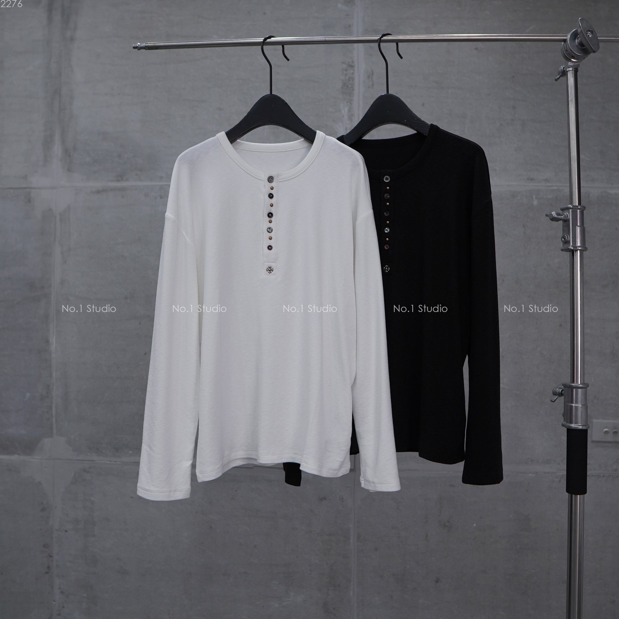 Henley No.1 cúc chữ thập CG2276