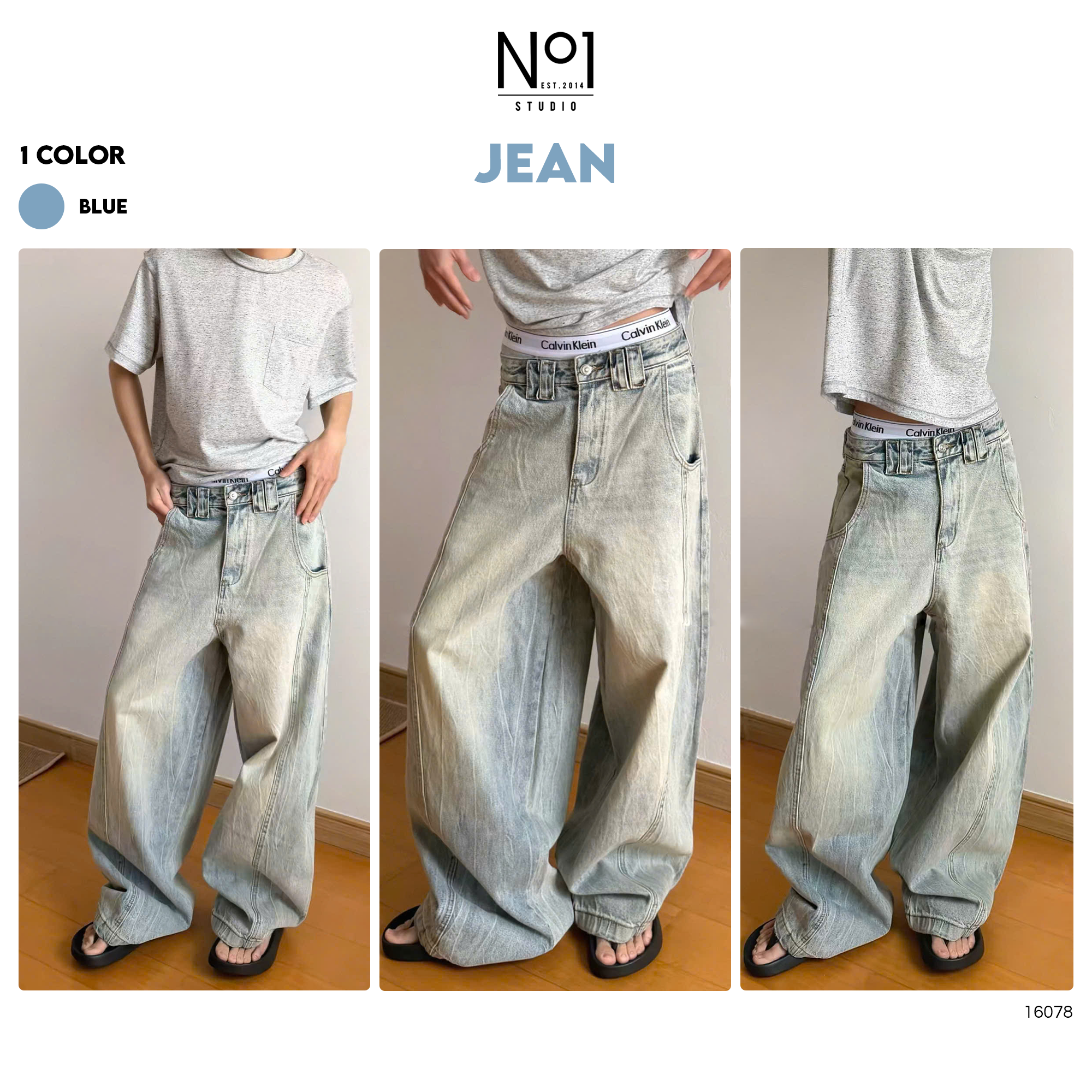Jean No.1 viền dọc J58218
