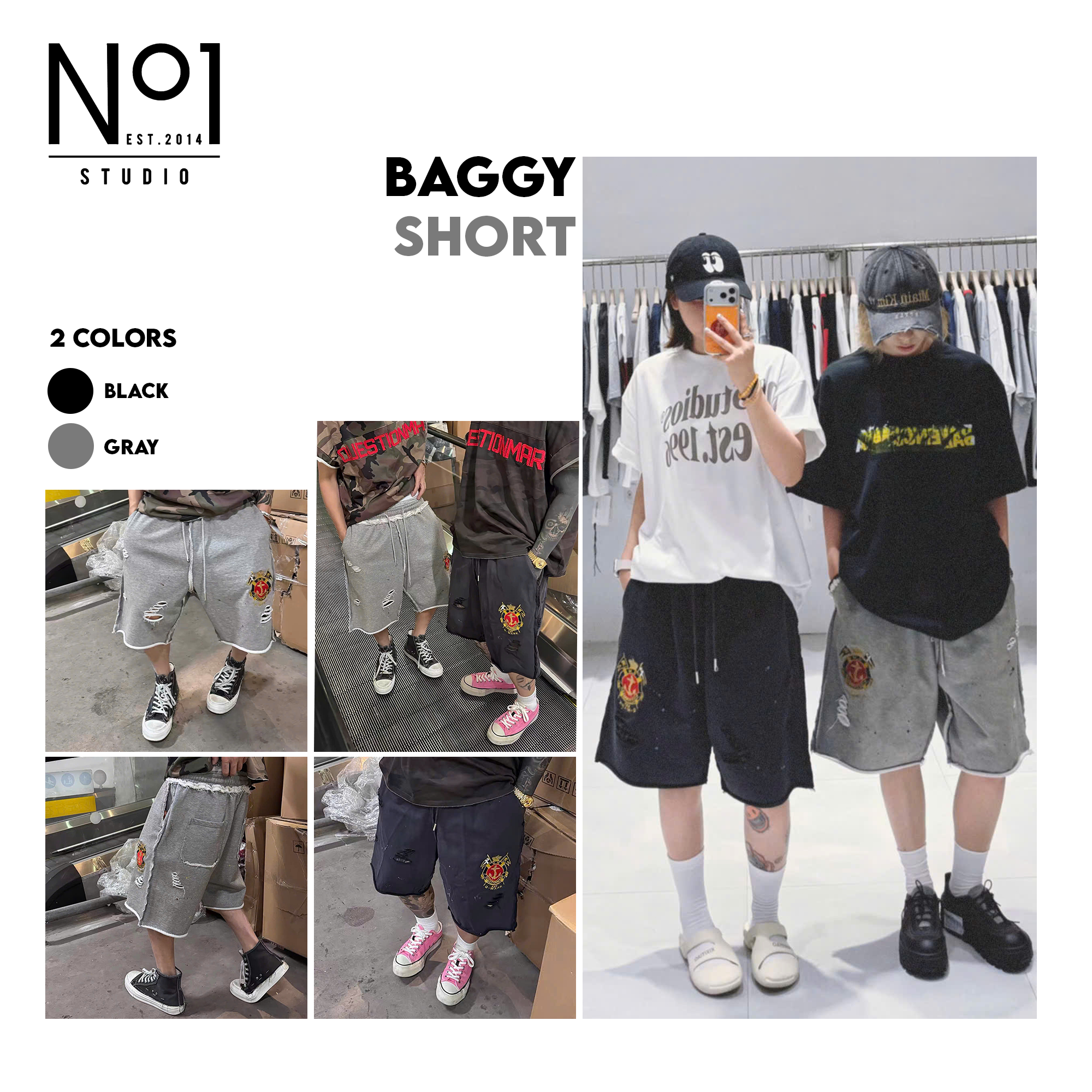 Short nỉ No.1 vẩy sơn QU26090