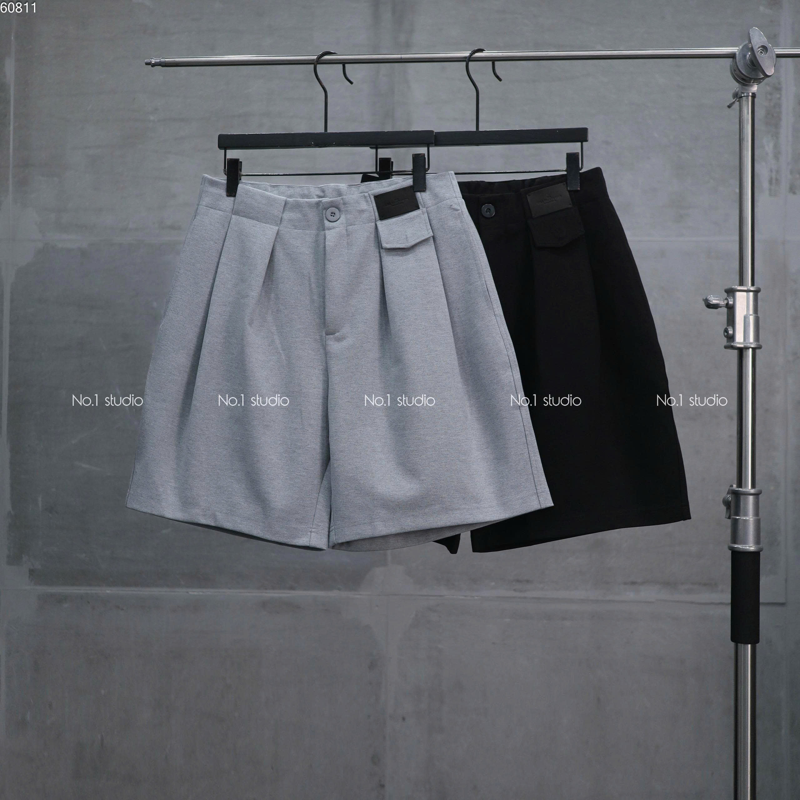 Short nỉ No.1 xếp li N66216