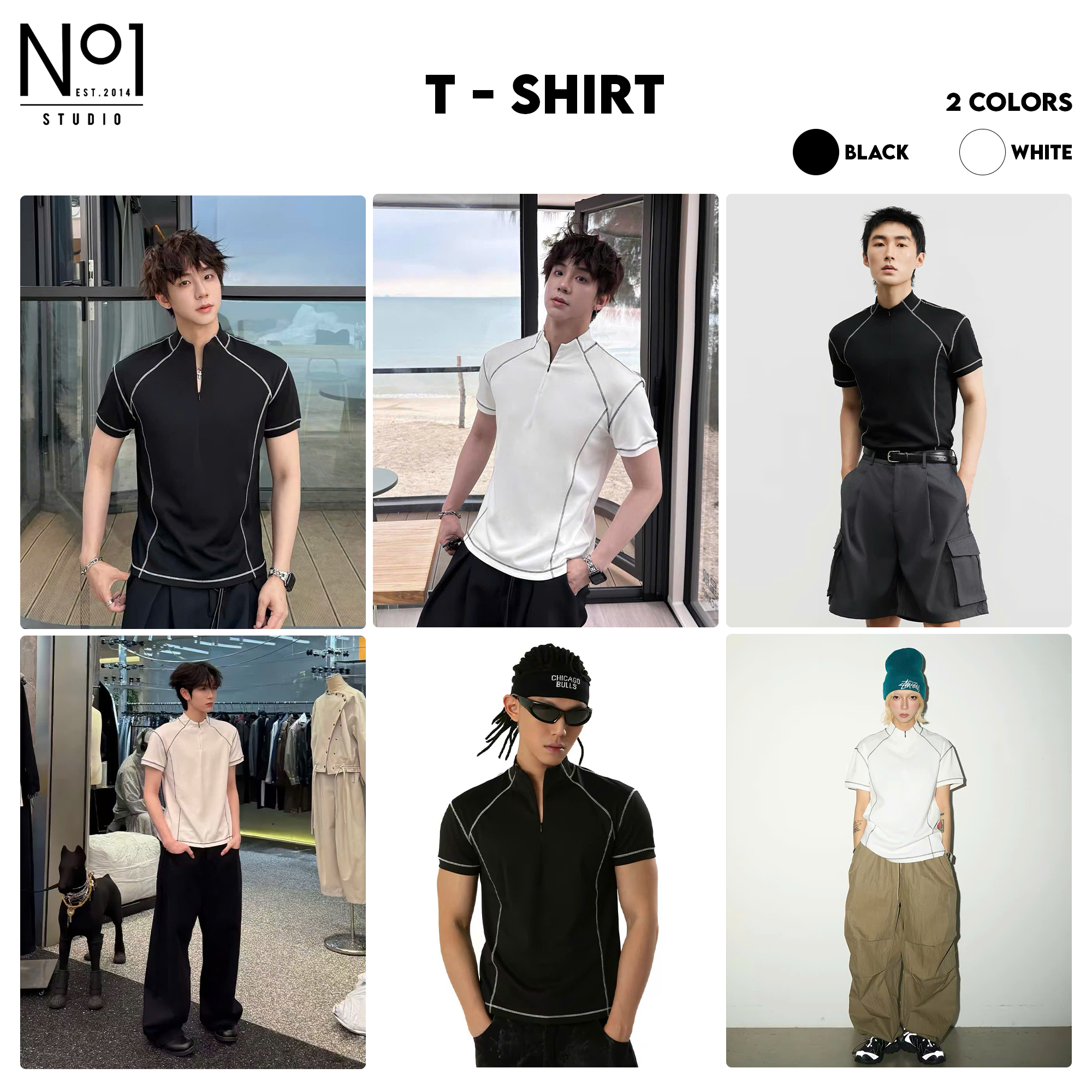 Tee No.1 Zip cổ CH26027