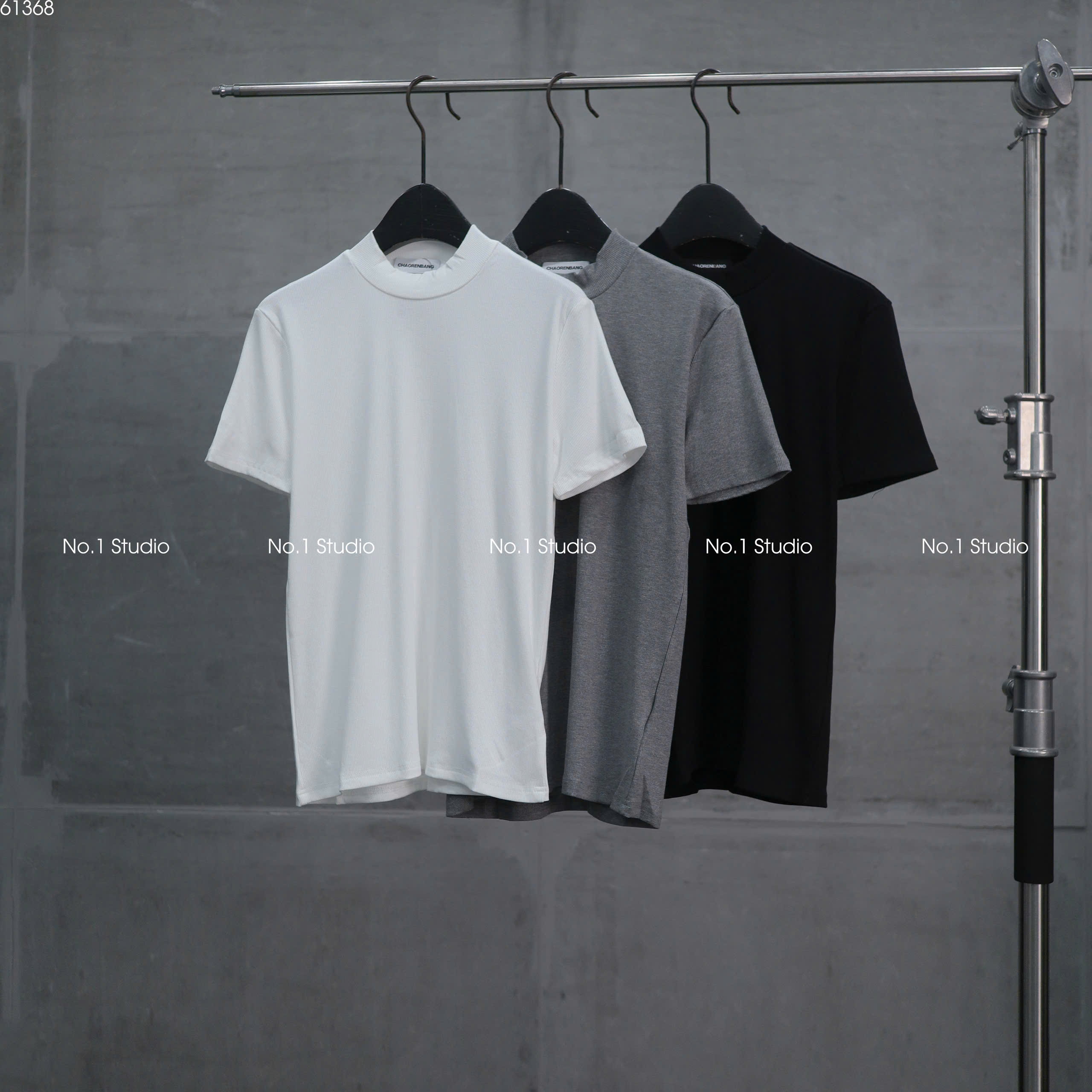 Tee No.1 thun gân cổ cao CH21005