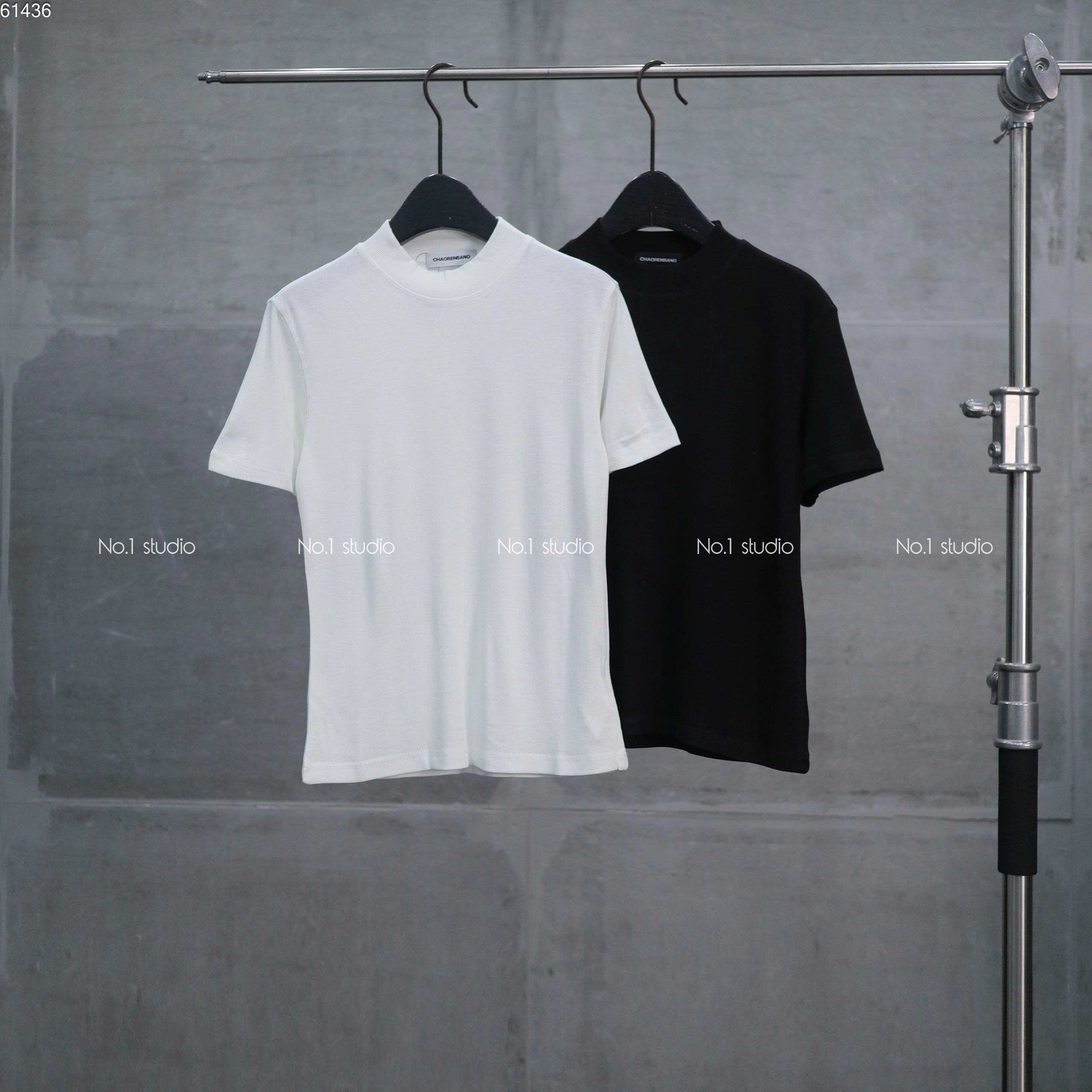 Tee No.1 thun gân cổ cao CH26035