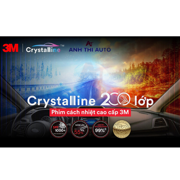 Film cách nhiệt cao cấp 3M CRYSTALLINE