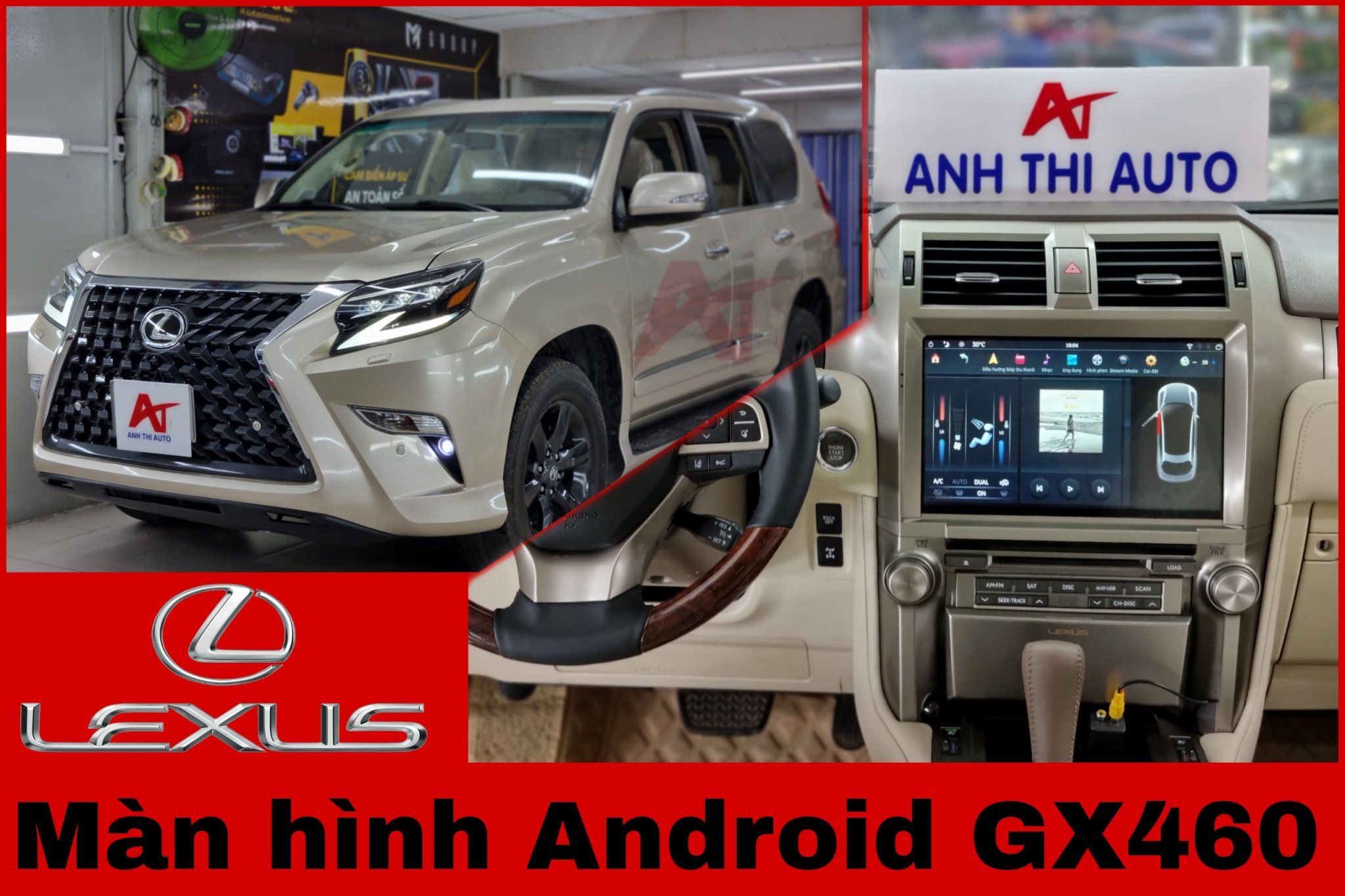 màn hình android lexus GX460