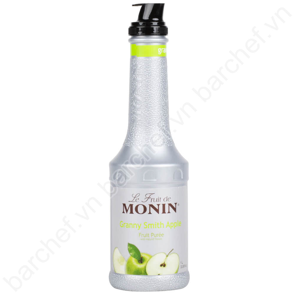 Mứt sệt vị Táo xanh Monin (Green Apple puree) - chai 1L