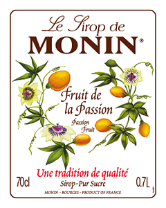 Siro Chanh dây Monin (Passion fruit syrup) - chai 700ml