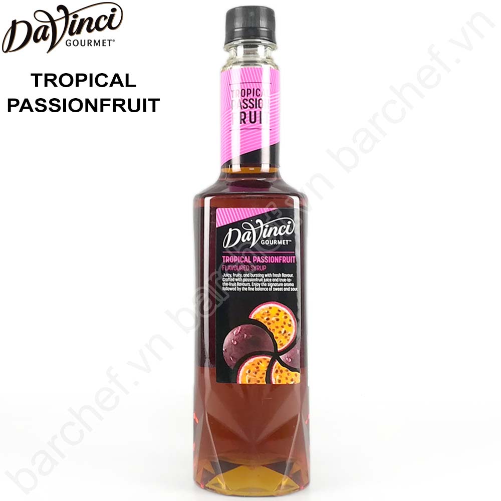 Siro Chanh dây Davinci Gourmet (Passion fruit Mixologist Syrup) - chai 750ml