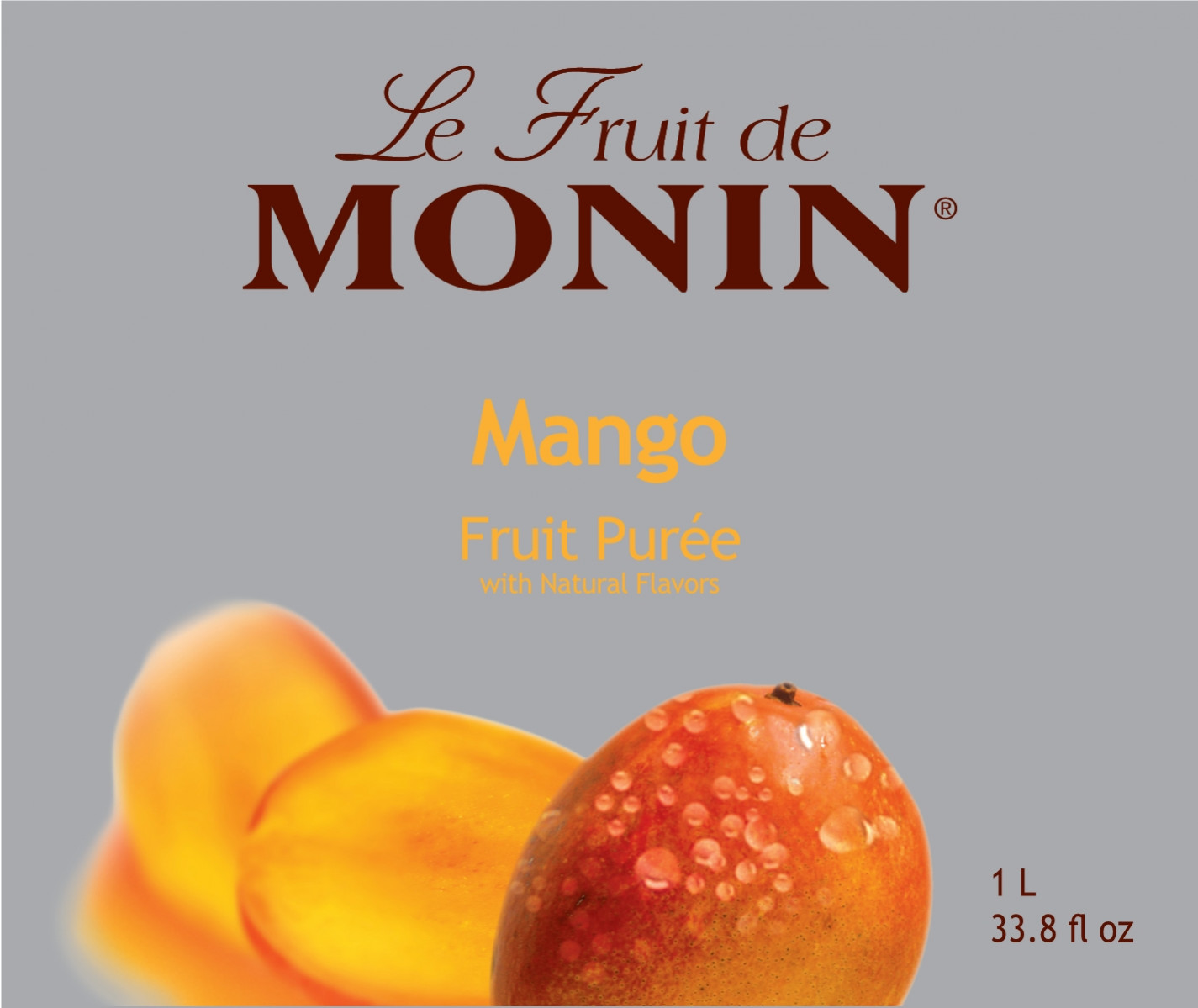 Mứt sệt vị Xoài Monin (Mango puree) - chai 1L