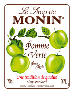 Siro Táo xanh Monin (Green Apple syrup) - chai 700ml