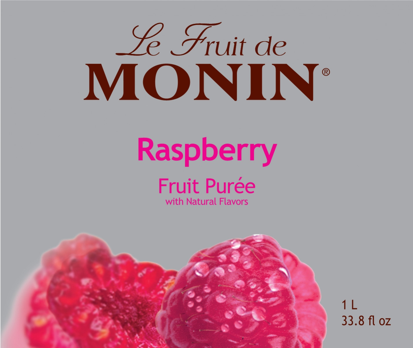 Mứt sệt vị Phúc Bồn Tử Monin (Raspberry puree) - chai 1L