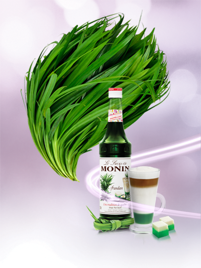 Siro lá Dứa Monin (Pandan syrup) - chai 700ml