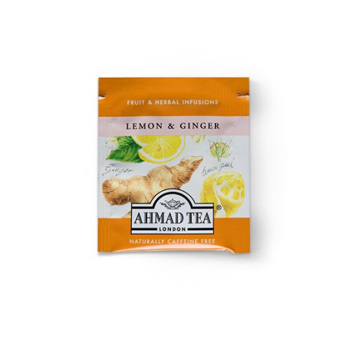 Trà Ahmad vị Chanh và Gừng (Lemon and Ginger) (Hộp giấy 40gram - 20 túi lọc có bao thiếc)