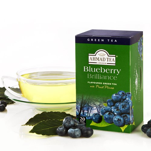 Trà Ahmad vị Việt quất (Blueberry) (Hộp giấy 40gram - 20 túi lọc có bao thiếc)